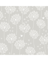 Nuwallpaper Dandelion Grey Peel & Stick Wallpaper In Grey