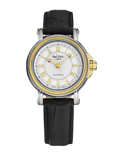 Paul Picot Atelier Automatic Silver Dial Ladies Watch P4015.22.432 In Black / Gold Tone / Silver / Yellow