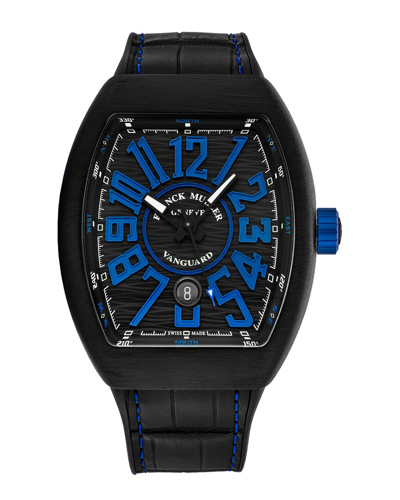 Franck Muller Vanguard Automatic Black Dial Mens Watch 45scblkblkblu