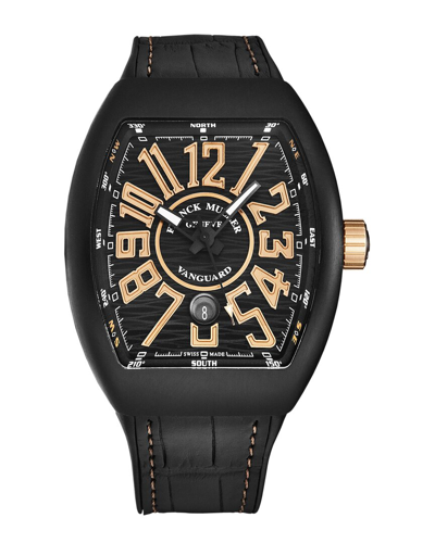 Franck Muller Vanguard Mens Automatic Watch 45scblkblkgld-1 In Black
