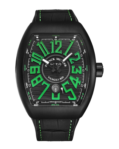 Franck Muller Vanguard Automatic Black Dial Mens Watch 45scblkblkgrn