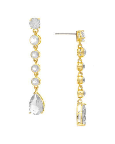 Rivka Friedman 18k Gold Clad Crystal Earrings