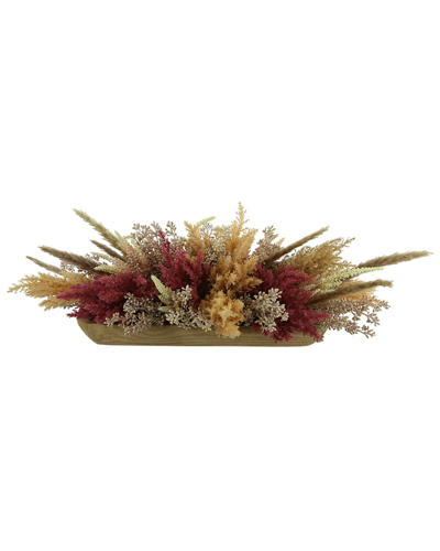 Creative Displays Pink & Beige Assorted Pampas And Eucalyptus In Red