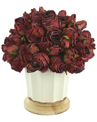 Creative Displays Burgundy Dried Flower Bundle In Red