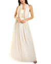 Brunello Cucinelli Leather Vest Satin Bodice Silk-blend Gown
