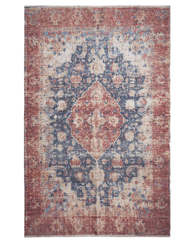 Solo Rugs Transitional Hand-woven Jute Rug In Blue