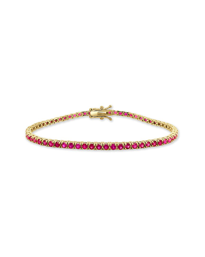 SABRINA DESIGNS SABRINA DESIGNS 14K 3.82 CT. TW. RUBY TENNIS BRACELET