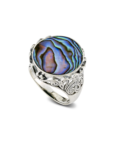Samuel B. Silver Abalone Swirl Ring