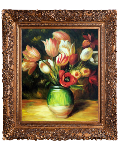 Overstock Art Tulips In A Vase By Pierre Auguste Renoir Reproduction