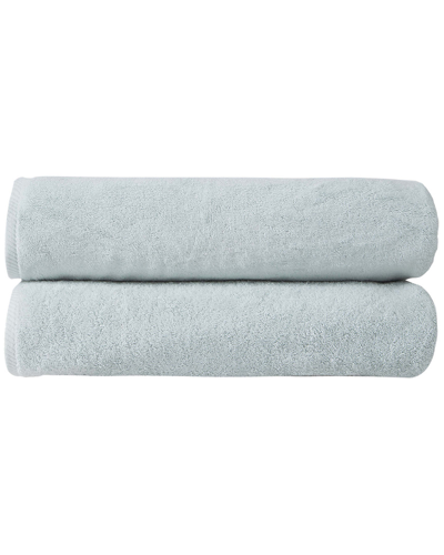 Ozan Premium Home Opulence Bath Sheets Set Of 2 In Blue