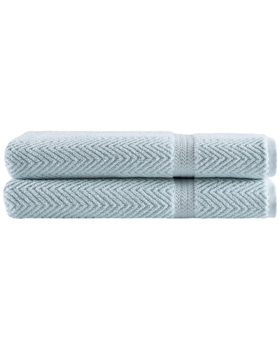 Ozan Premium Home Maui Bath Towels Set Of 2 In Aqua