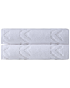 Ozan Premium Home Sovrano 2pc Bath Towels In White