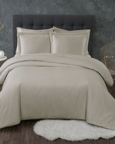 Truly Calm Antimicrobial Khaki 3pc Duvet Set