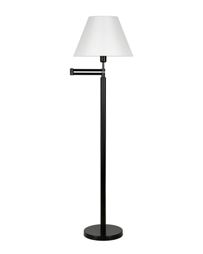 Abraham + Ivy Moby Swing Arm Lamp Empire Shade In Black