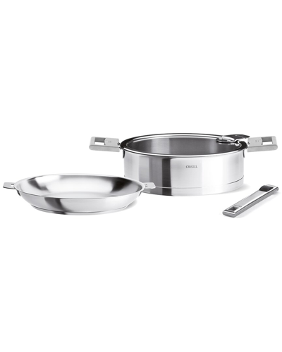 Cristel Strate Brushed Stainless 6pc Set In Silver