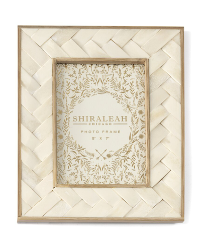 Shiraleah Ariston Braided 5x7 Picture Frame In Ivory