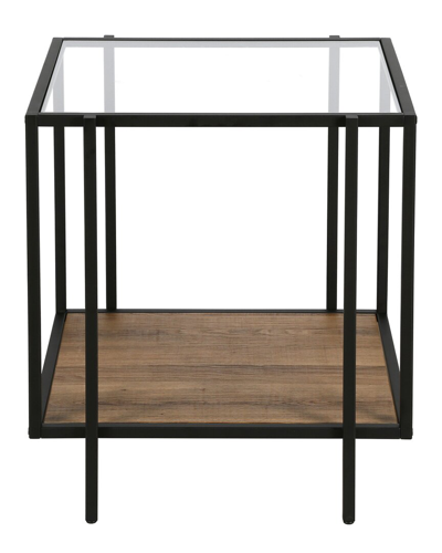 Abraham + Ivy Vireo & Rustic Side Table In Black