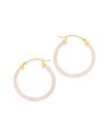 Sterling Forever 14k Plated & Stainless Steel Resin Hoops