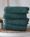 Ozan Premium Home Sorano Collection 4pc Turkish Cotton Hand Towel Set