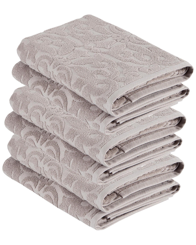Ozan Premium Home Patchouli 6pc Washcloth In Taupe