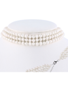 Splendid Pearls Rhodium Plated Silver 5-6mm Freshwater Pearl Choker Necklace