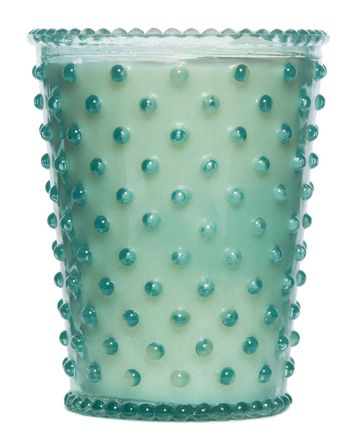 Simpatico Skye Hobnail Glass Candle In Teal