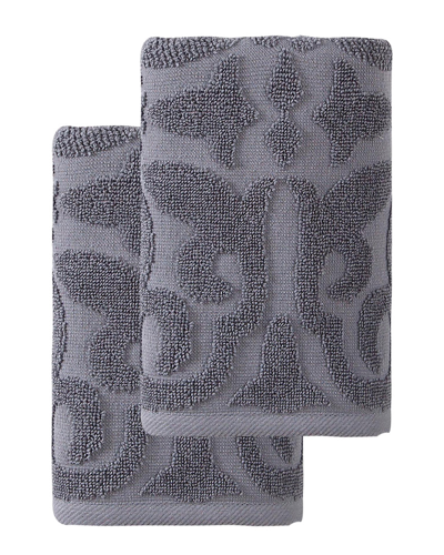 Ozan Premium Home Patchouli Hand Towels In Gray