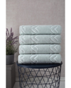Ozan Premium Home Turkish Cotton Sovrano Collection Luxury 4-pc. Bath Towel Sets In Aqua