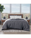 Shop Ella Jayne French Linen Cotton 3-piece Duvet Cover Set In Grey