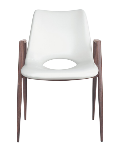 Zuo Modern Set Of 2 Desi Dining Chairs In White