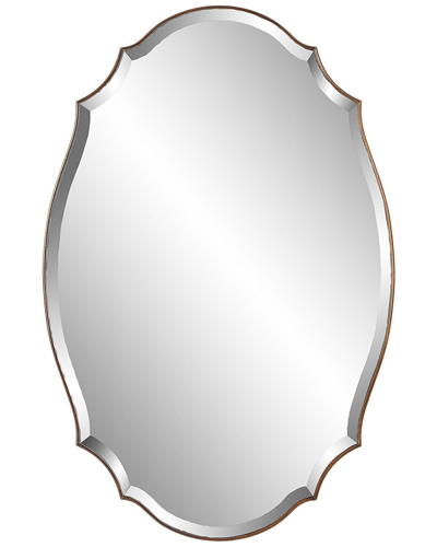 Hewson Shaped Bevel Mirror With Antique Bronze And Gold Finish