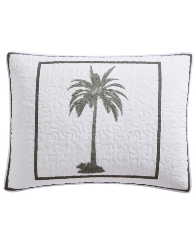 Tommy Bahama Palm Island Sham In Green