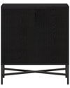 Abraham + Ivy Brighton 28 Wide Rectangular Accent Cabinet In Black