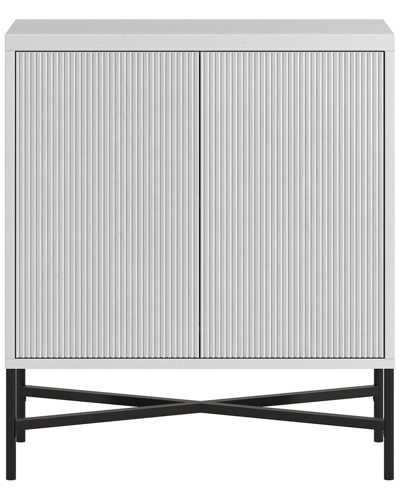 Abraham + Ivy Brighton 28 Wide Rectangular Accent Cabinet In White