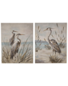 TWO'S COMPANY TWO'S COMPANY SET OF 2 BIRDS WALL ART