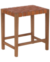 PENINSULA HOME COLLECTION PENINSULA HOME COLLECTION MADEIRA NATURAL LEATHER COUNTER STOOL