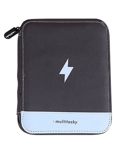 Multitasky Black Travel Cord Organizer Pouch