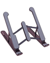 Multitasky Foldable Black Laptop Stand In Black
