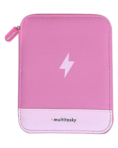 MULTITASKY MULTITASKY PINK TRAVEL CORD ORGANIZER POUCH