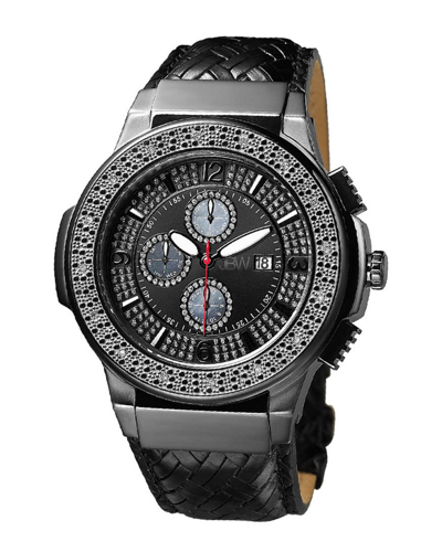 JBW JBW MEN'S SAXON DIAMOND & CRYSTAL WATCH