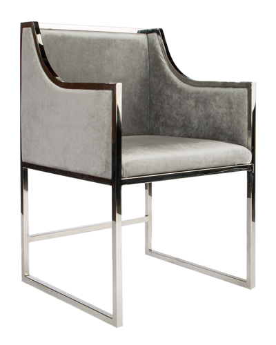 Statements By J Erin Silver Dining Chair In Gray