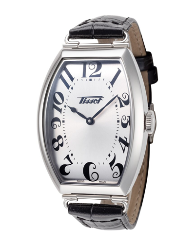 Tissot Men's Hertiage 42.45mm Manual-wind Watch In Black