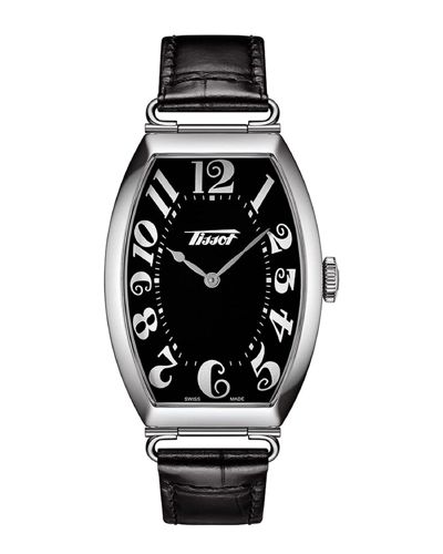 Tissot Men's T1285091605200 Hertiage 42.45mm Quartz Watch In Black