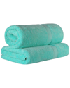 Superior Egyptian Cotton Highly Absorbent 2pc Ultra-plush Solid Bath Sheet Set In Turquoise
