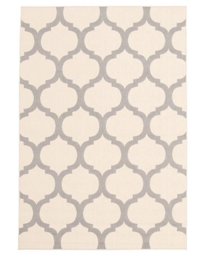 Ecarpet Cambridge Indoor/outdoor Trellis Rug In Ivory