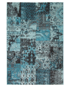 Ecarpet Emira Transitional Vintage Rug In Blue