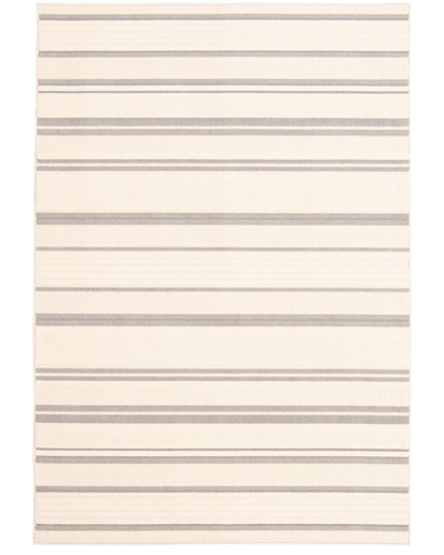 Ecarpet Arthur Indoor/outdoor Striped Rug In Ivory