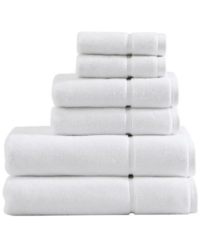 Vera Wang Modern Lux Terry 6pc Towel Set In White