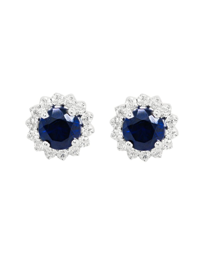 Diana M. 14k 0.16 Ct. Tw. Diamond Earrings In White