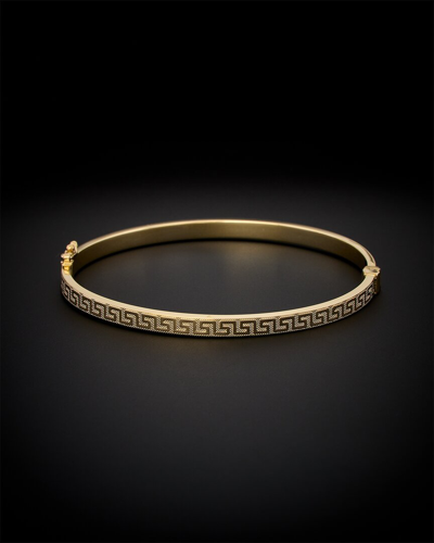 Italian Gold Greek Key Bangle Bracelet